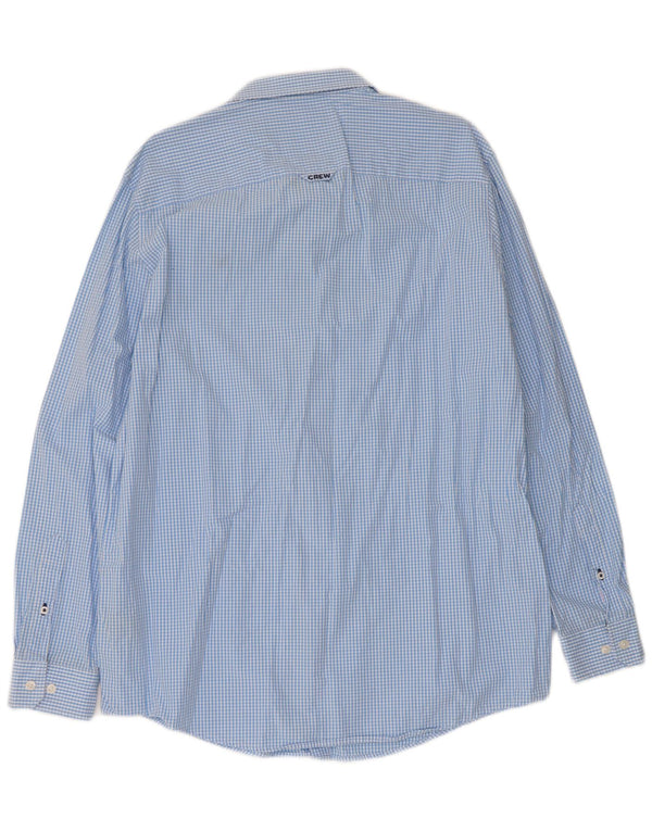 Crew Clothing Męska koszula o klasycznym kroju XL, niebieska bawełniana kratka