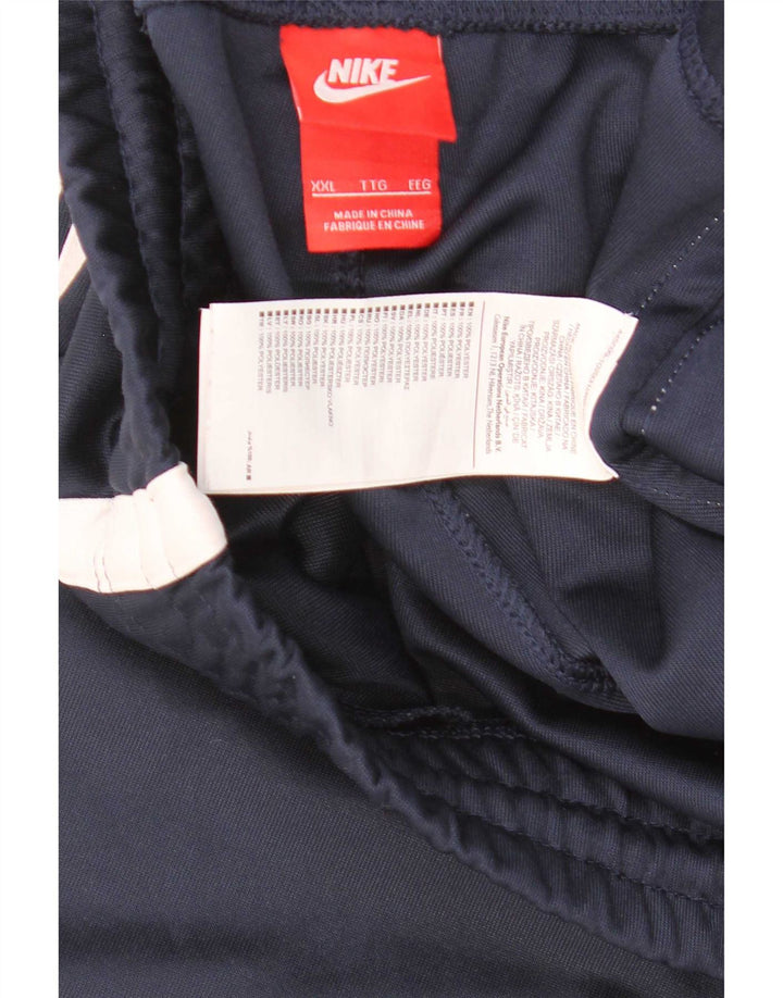 Męskie spodnie dresowe Nike 2XL, granatowy, poliester z blokami kolorów