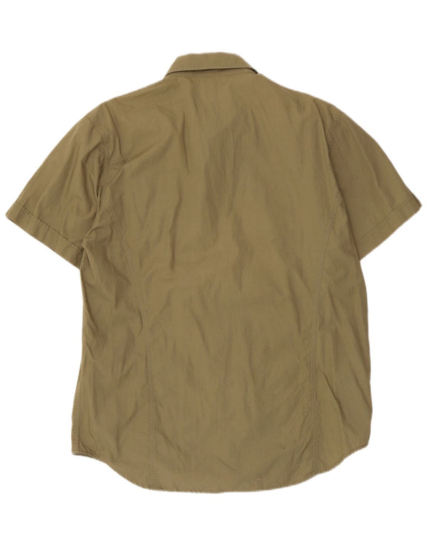 Koszula męska z krótkim rękawem Levi's XL, bawełniana w kolorze khaki