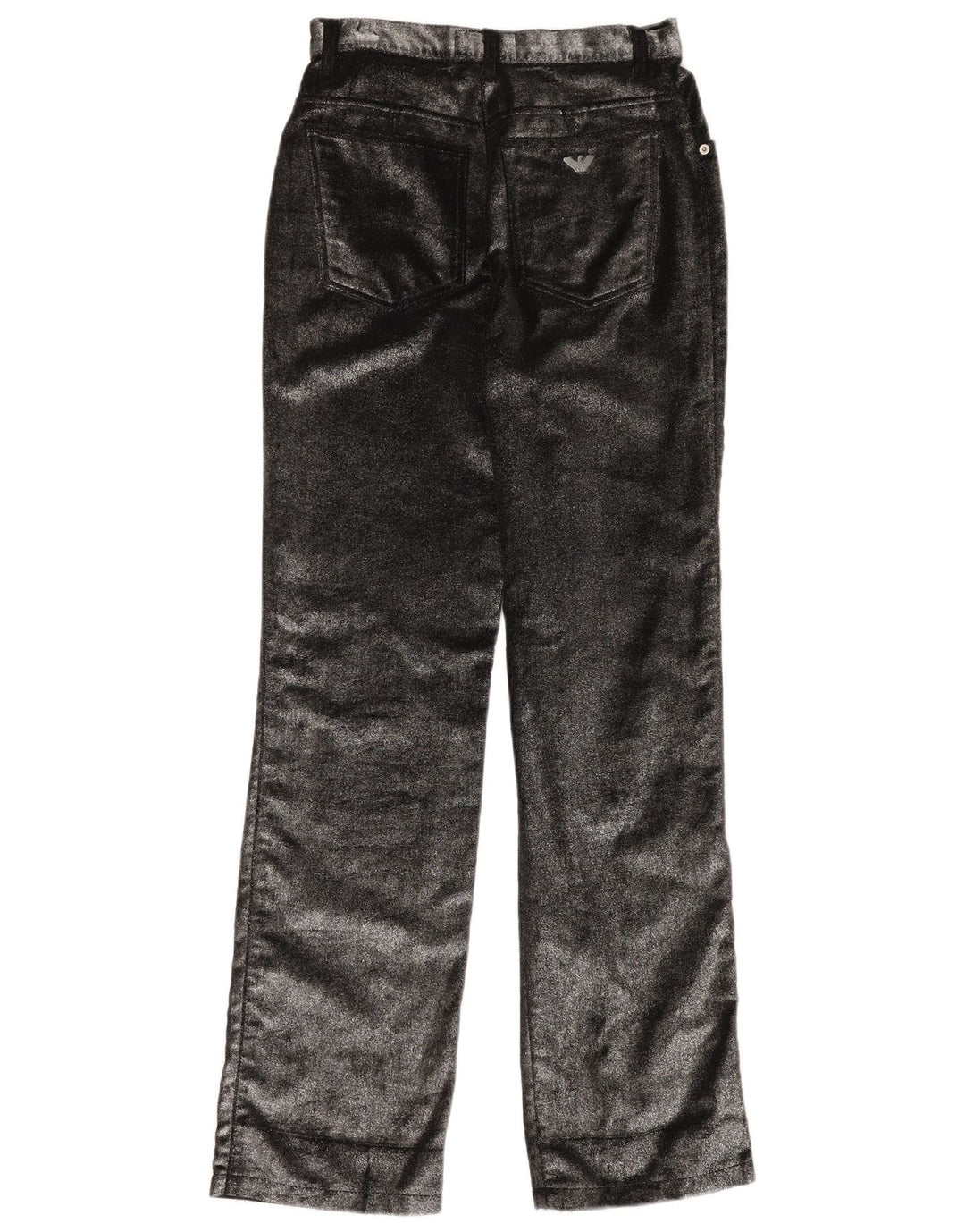 Proste spodnie damskie ARMANI W29 L34 Czarna bawełna