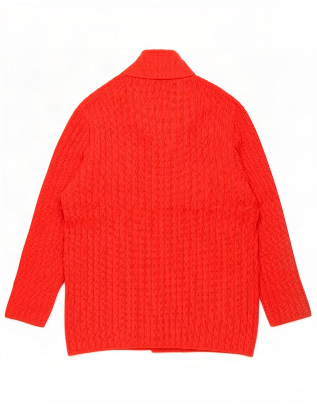 Sweter damski w stylu vintage, rozpinany UK 16, duży czerwony