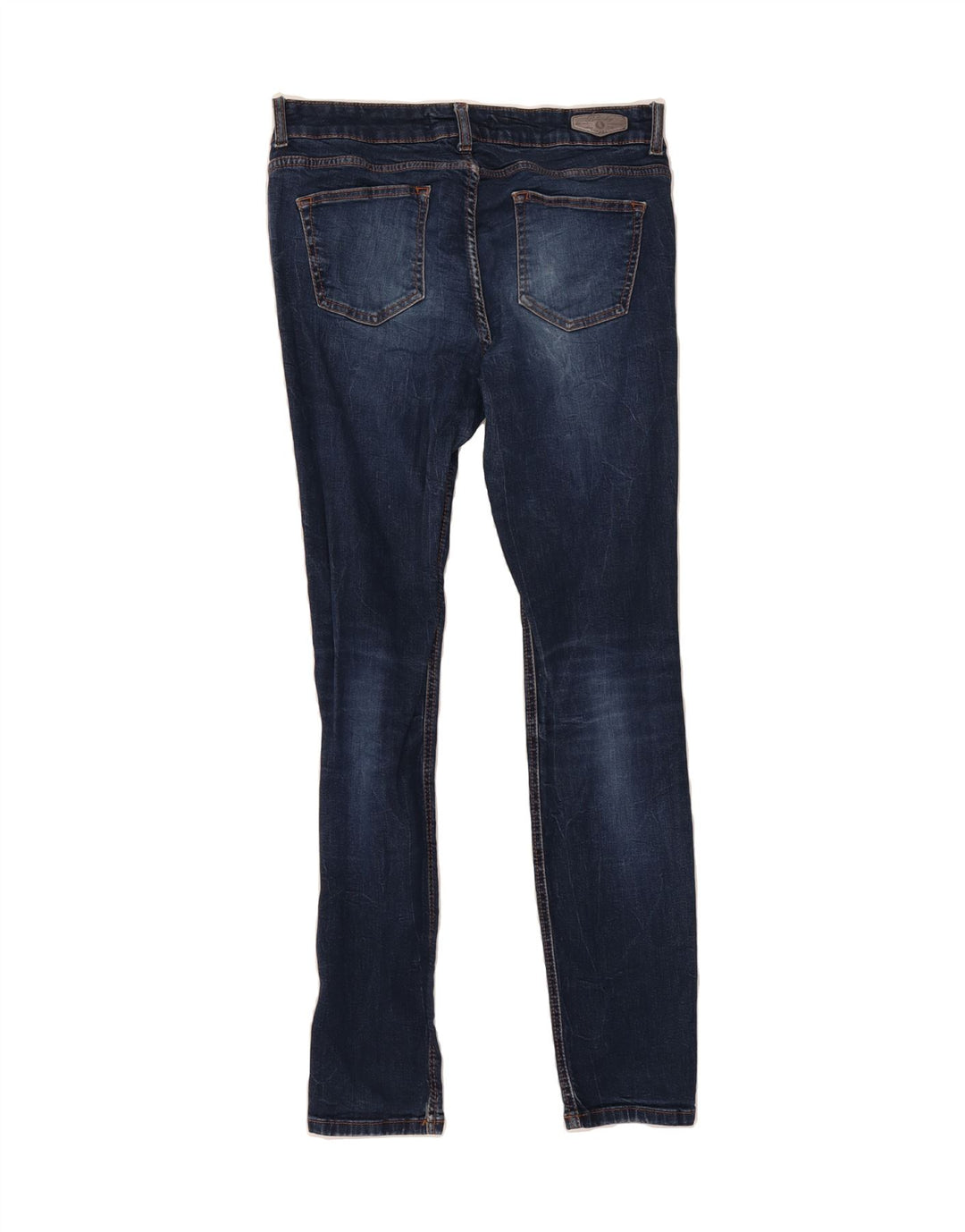 VINTAGE Womens Mid Rise Slim Jeans W32 L31 Blue Vintage Vintage and Second-Hand Vintage from Messina Hembry 