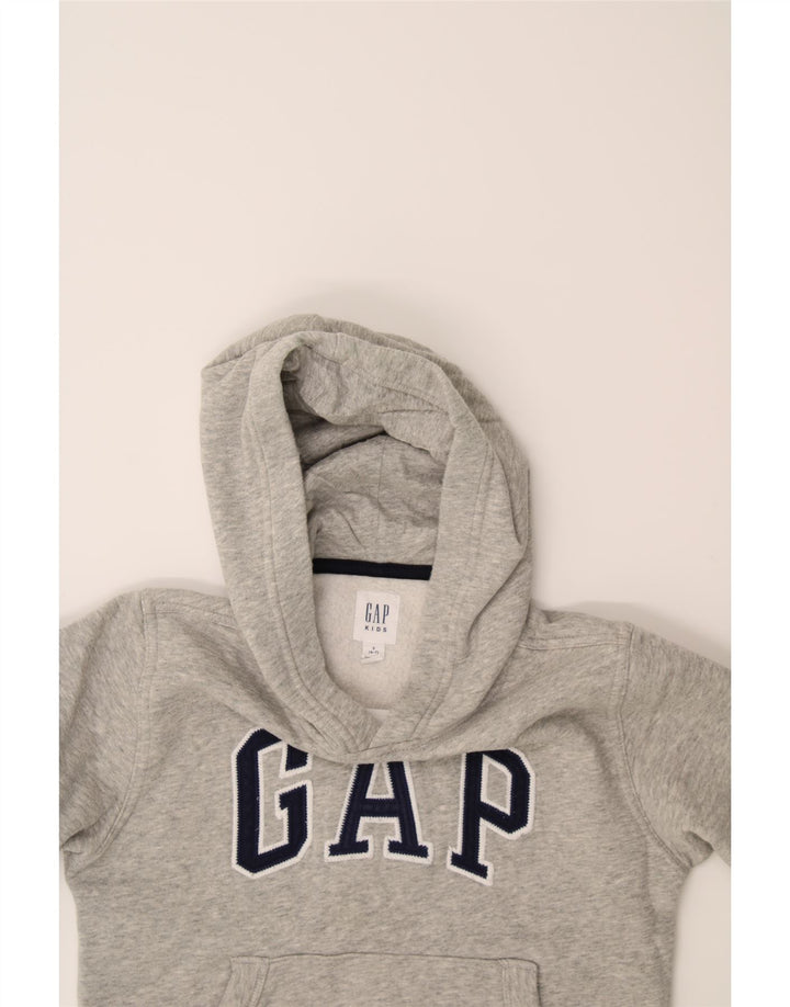 GAP Boys Graphic Hoodie Jumper 6-7 Years Small Grey Vintage Gap and Second-Hand Gap from Messina Hembry 