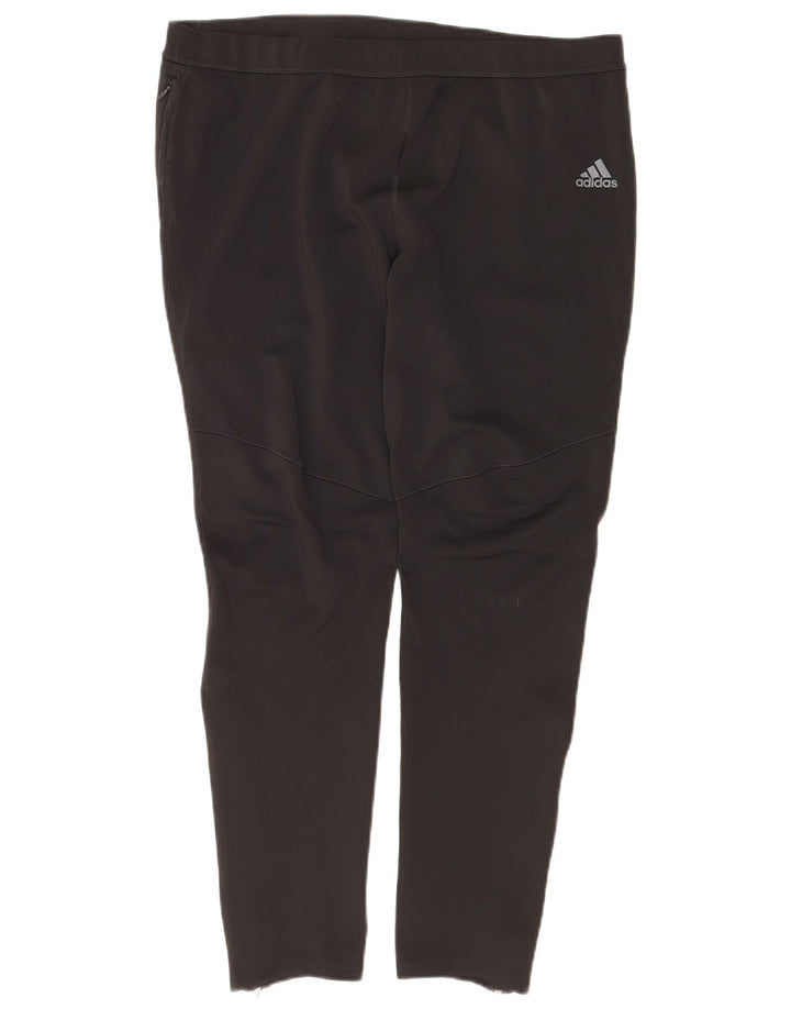 Damskie spodnie dresowe ADIDAS Climacool UK 20 2XL Czarny poliester