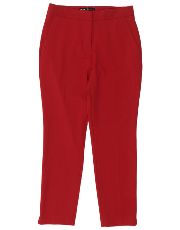 Spodnie damskie Zara Slim Chino EU 36 XS W26 L26 Czerwony poliester