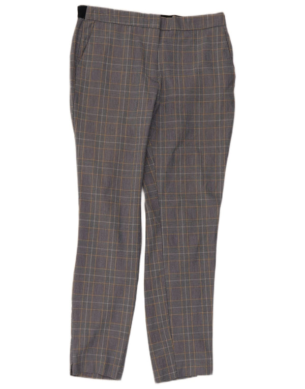 Spodnie damskie Zara Slim Fit Chino, średnie W28 L27, szare w pepitkę