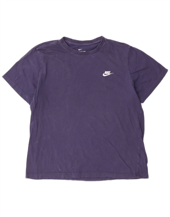 T-shirt męski Nike, XL, granatowy, bawełniany