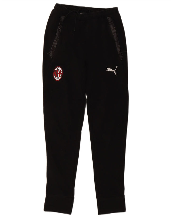 Damskie spodnie dresowe PUMA AC Milan Joggers UK 4 XS Czarne geometryczne