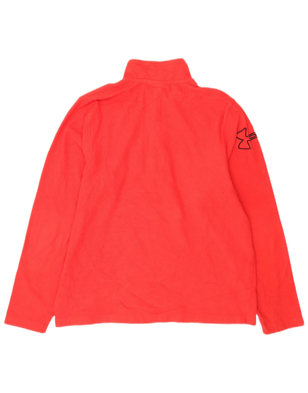 Męski sweter polarowy Under Armour z graficznym zamkiem błyskawicznym i dużym czerwonym poliestrem