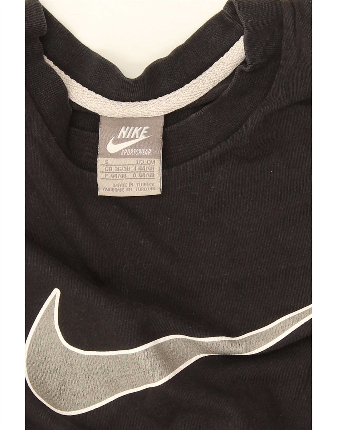 Męska koszulka z grafiką Nike Top UK 36/38, mała czarna