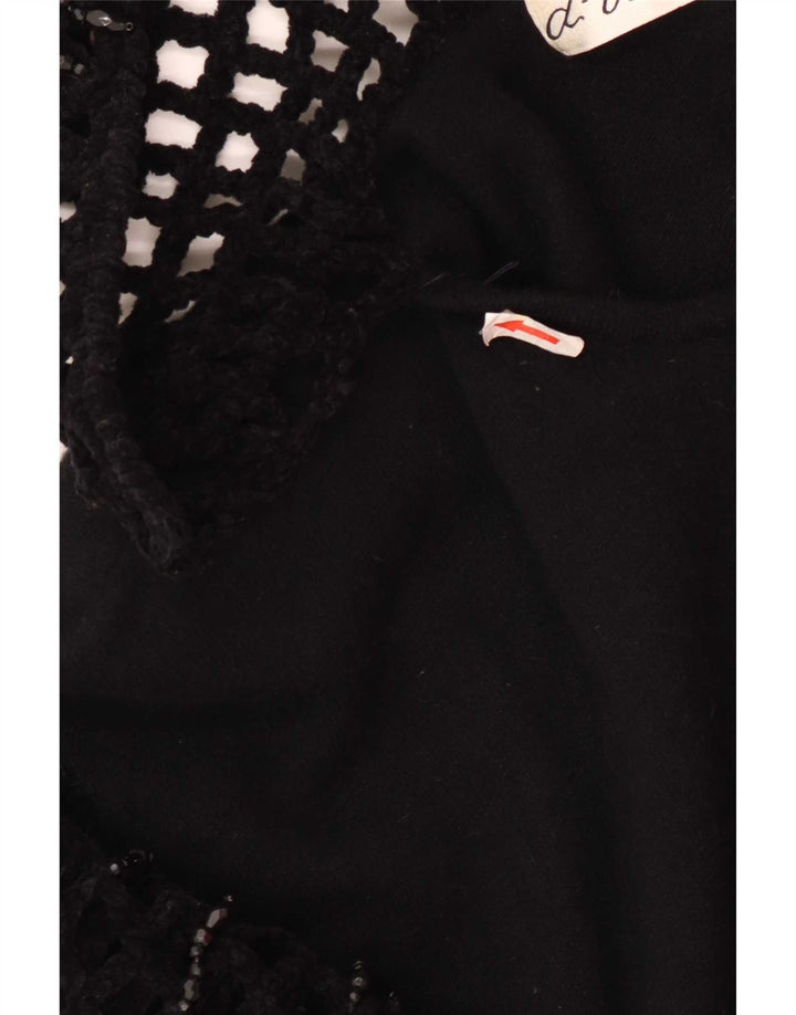 Damski sweter oversize z długim rękawem Di Bari, EU 40, średni czarny