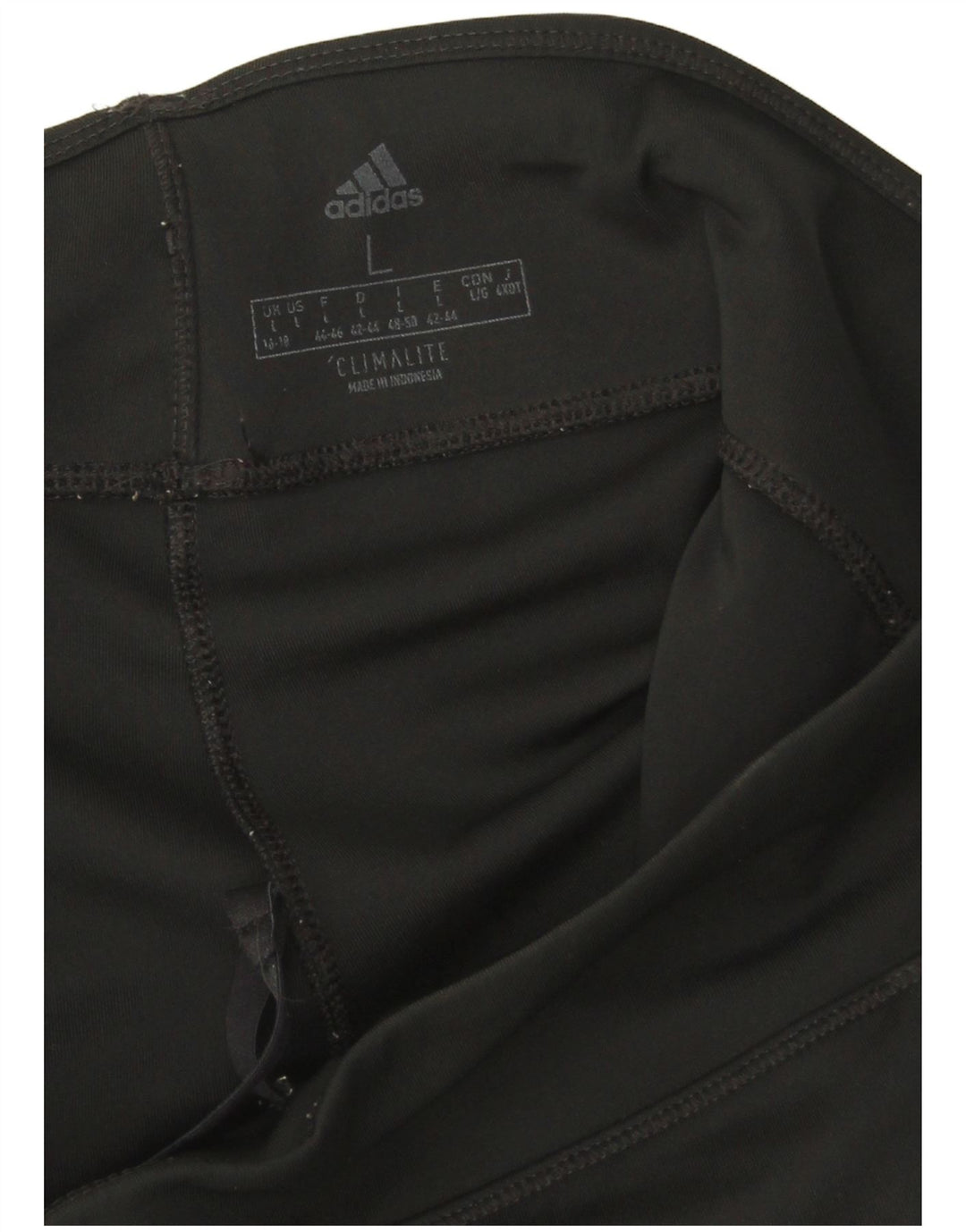 Damskie legginsy Adidas Climalite Capri UK 16/18, duże, czarne, poliestrowe