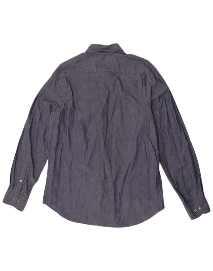 Koszula męska Massimo Dutti, duża, szara, bawełniana