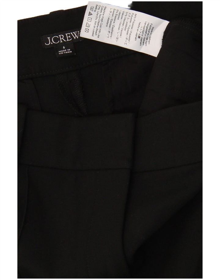 Damskie proste spodnie chino J. CREW US 6 Medium W30 L31 Czarny poliester