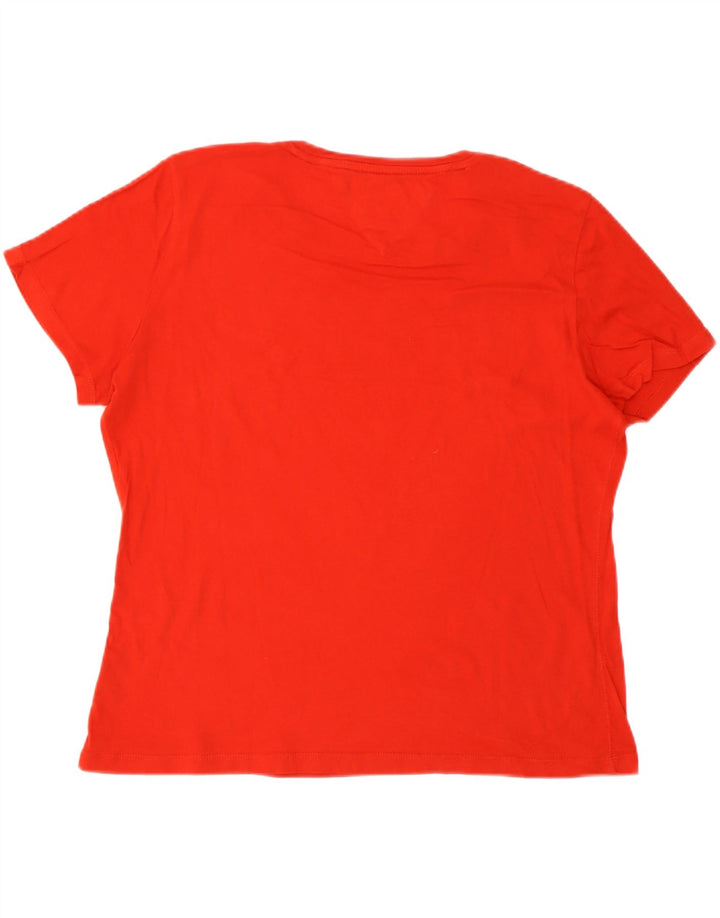 T-shirt damski Tommy Hilfiger Top UK 14, duży, czerwony