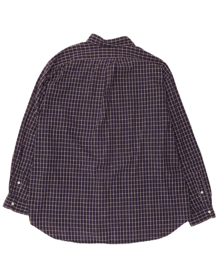 Koszulka POLO RALPH LAUREN Męska koszula Blaire 2XL, bawełniana, granatowa w kratkę