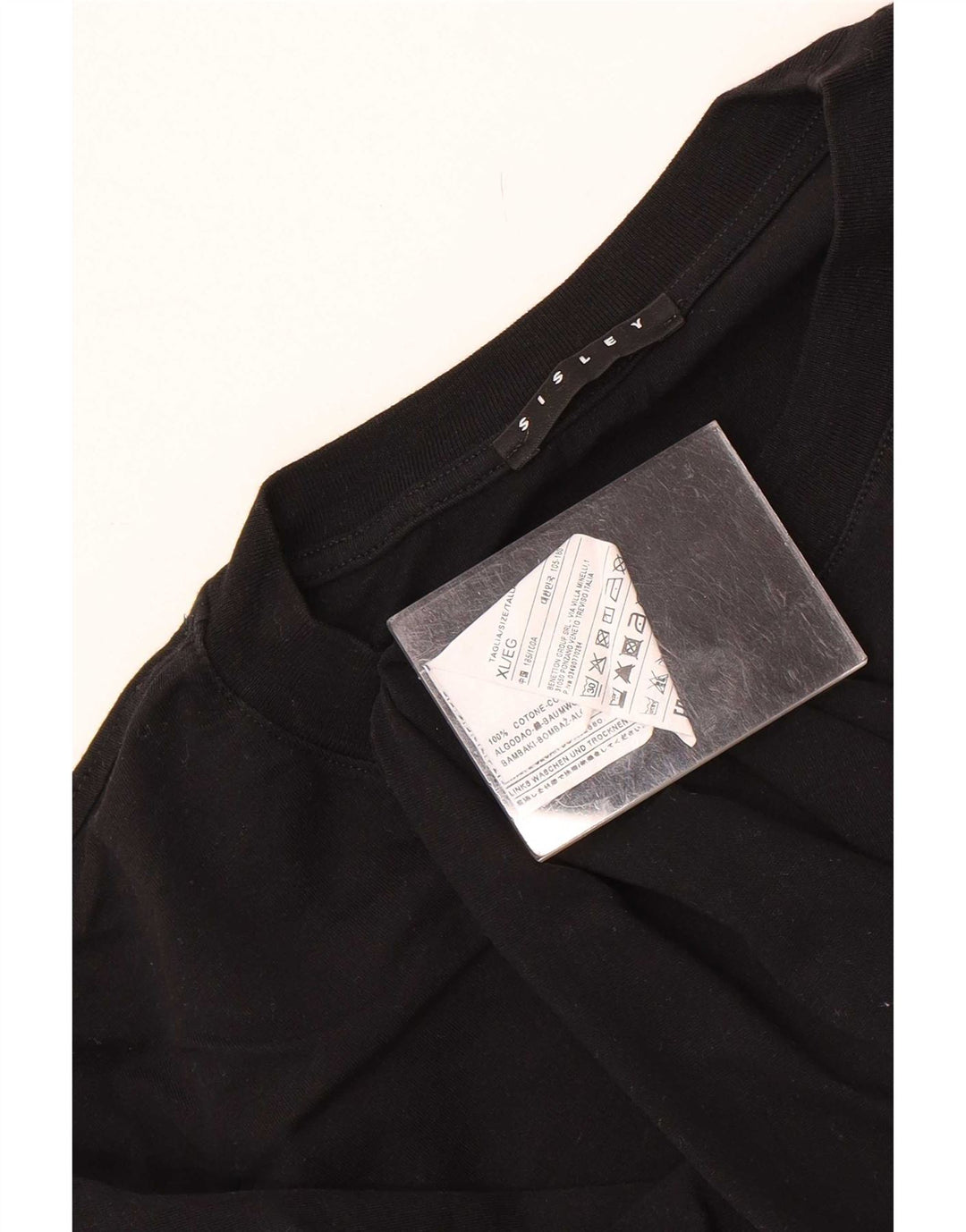 T-shirt męski Sisley Top XL, czarny, bawełniany