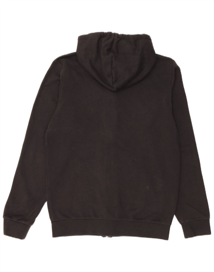 Adidas Męski sweter z kapturem i zamkiem błyskawicznym, mały, czarny, bawełniany