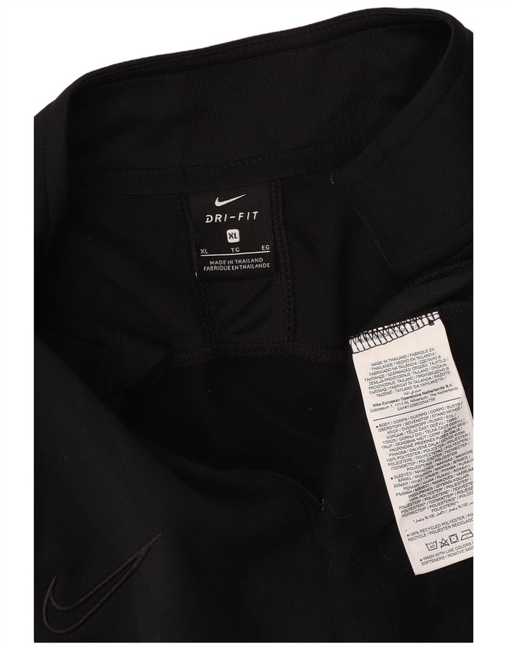 Męski dres Nike Dri Fit z zamkiem błyskawicznym i zamkiem błyskawicznym, XL, czarny poliester