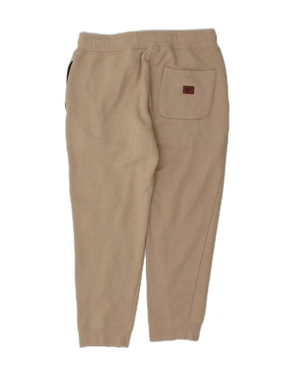 BILLABONG Womens Graphic Tracksuit Trousers Joggers UK 16 Large  Beige