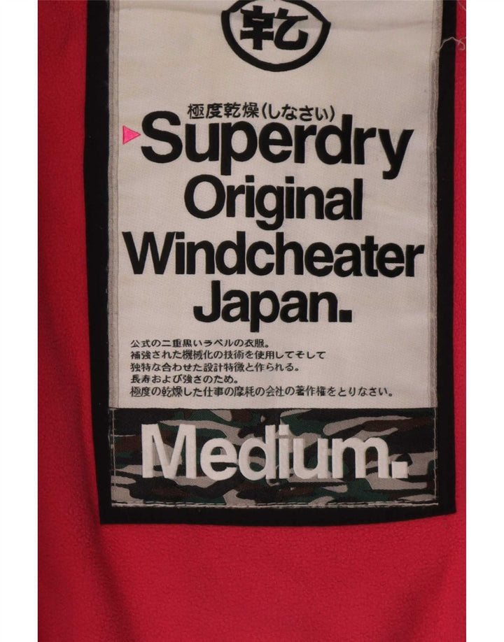 Damska wiatrówka z kapturem Superdry UK 14, średnia czarna