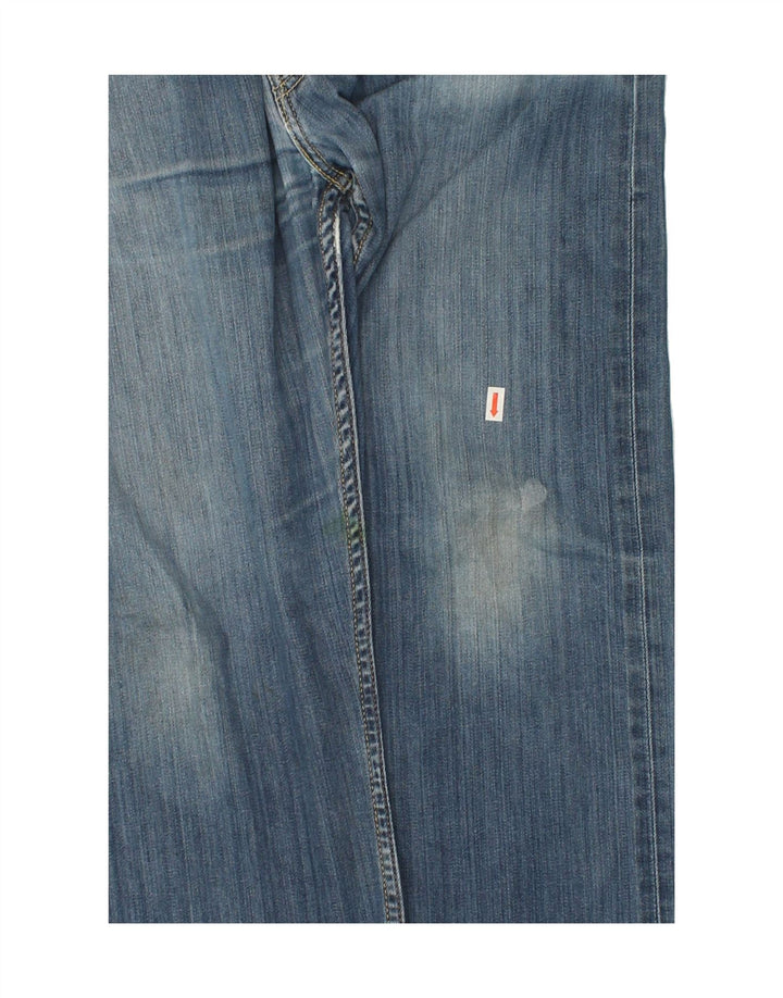 Męskie proste dżinsy LEVI'S W38 L32 Niebieskie bawełniane