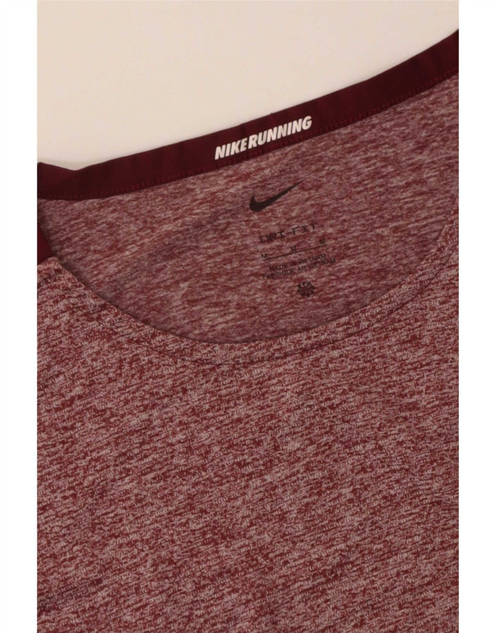 T-shirt męski Nike, średni, bordowy, nakrapiany