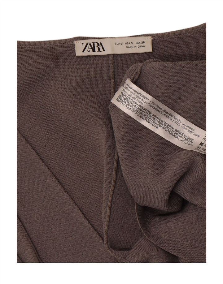 Kamizelka damska Zara OPEN UK 10 Small, szara wiskoza