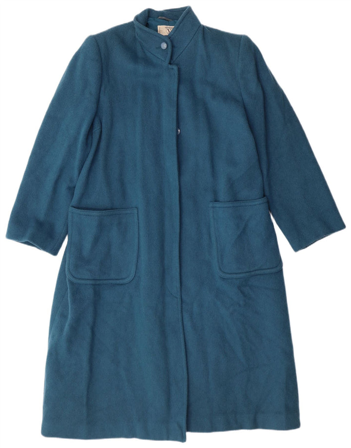 Płaszcz damski Valentino Miss V IT 44 Średni niebieski wełniany klasyczny