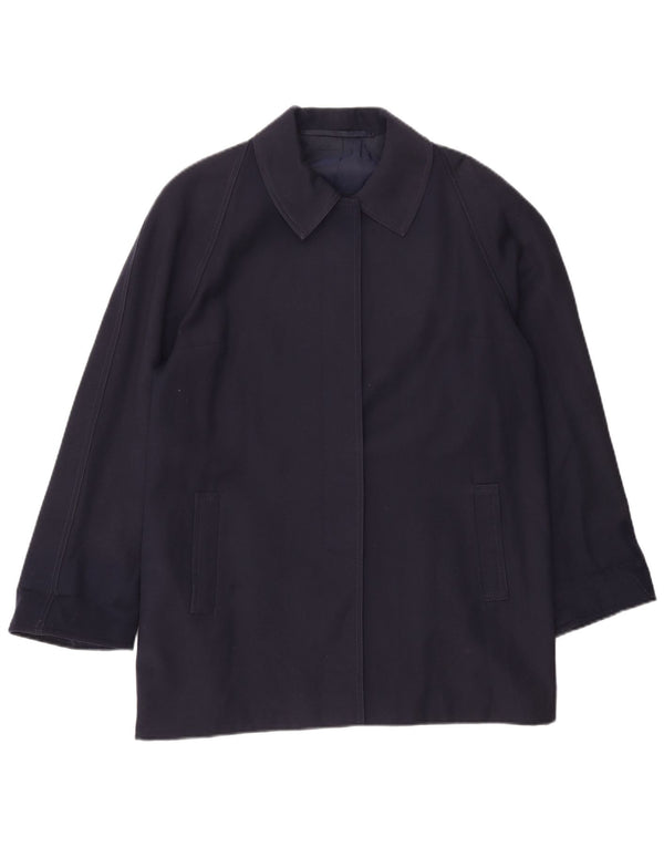 Płaszcz damski vintage UK 18 XL granatowy