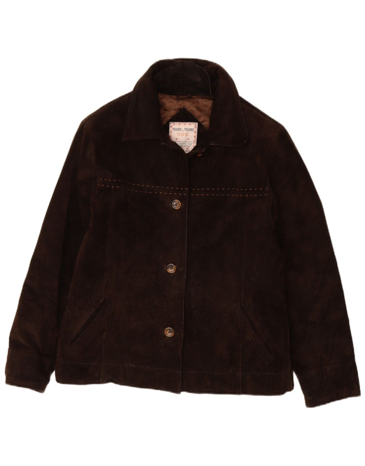 Damska kurtka zamszowa VINTAGE IT 42 Średni brąz, skóra