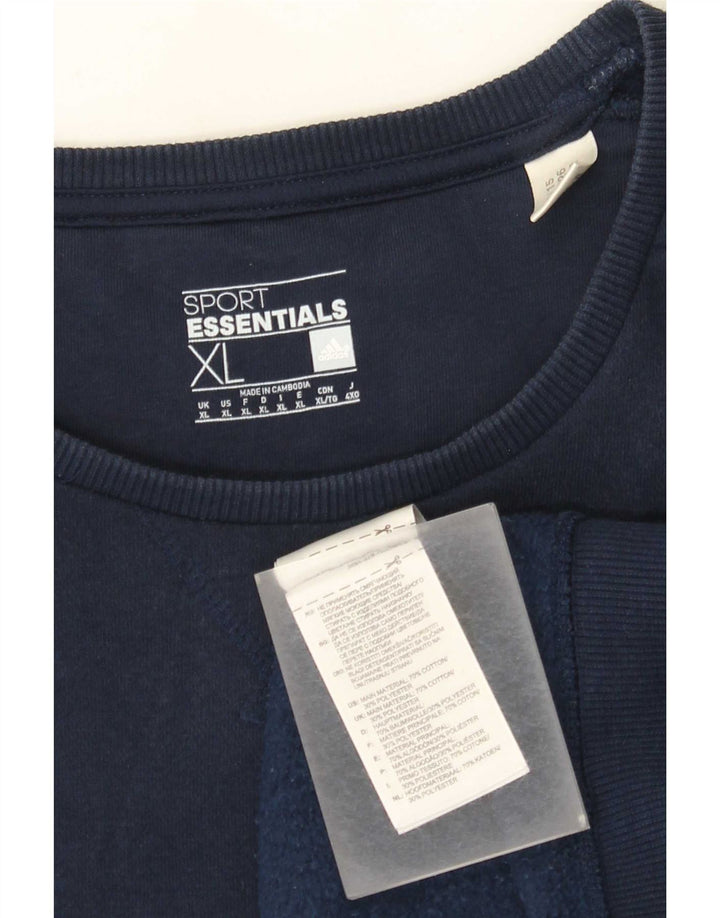 Adidas Męska Bluza Sweter XL Granatowa Bawełna
