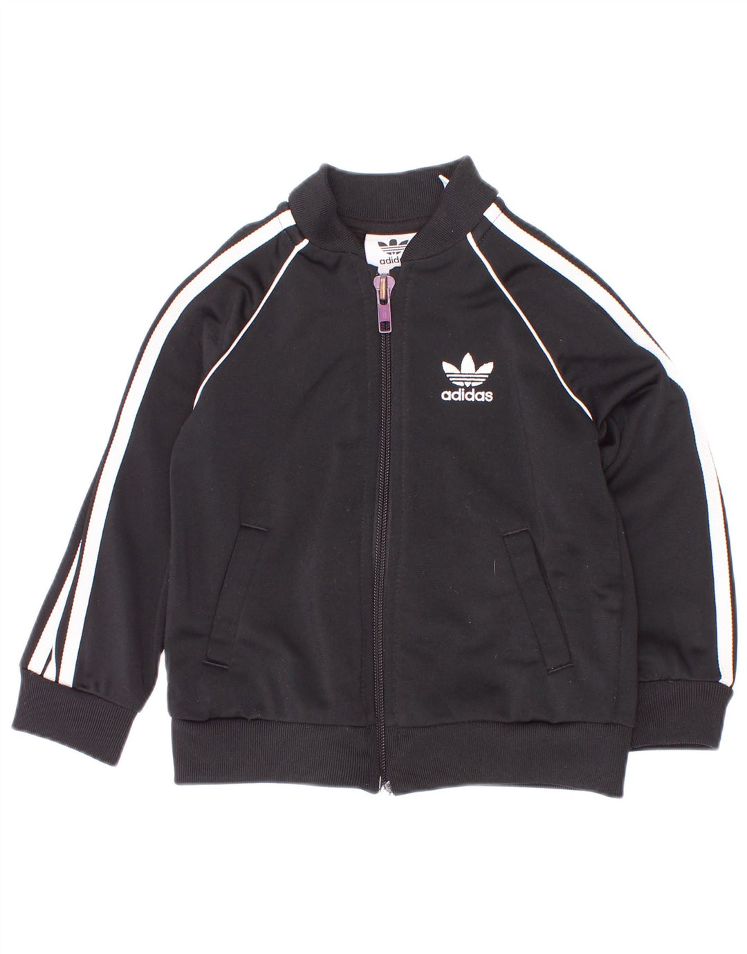 Kurtka dresowa Adidas Baby Boys Top 9-12 miesięcy Czarny Poliester