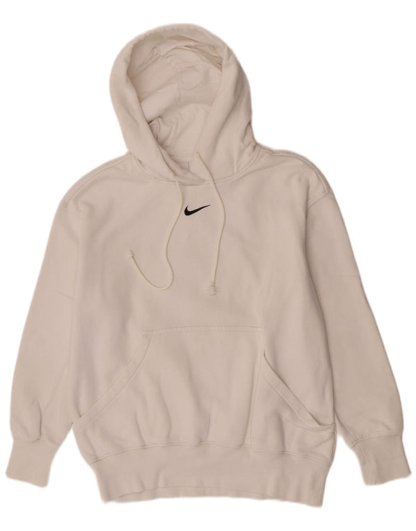 Męska bluza z kapturem Nike o luźnym kroju XS, biała bawełna