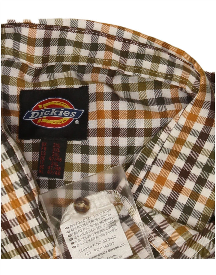 Męska koszula flanelowa Dickies 3XL, wielobarwna tkanina w kratkę, poliester