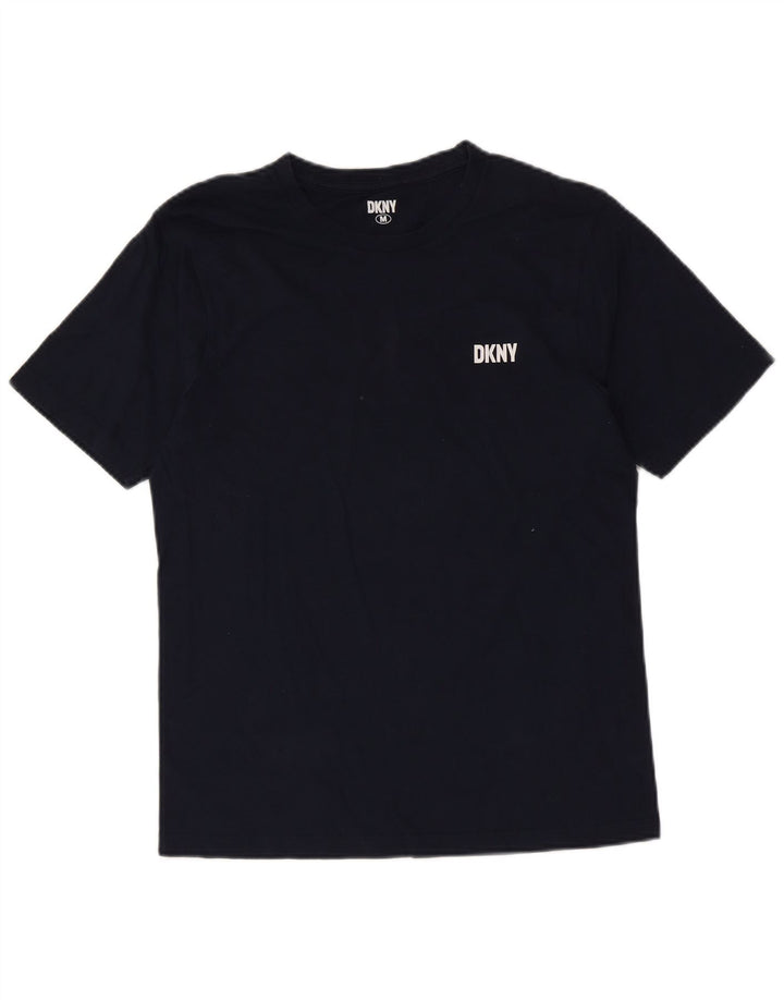 T-shirt męski DKNY Top, średni, granatowy, bawełniany