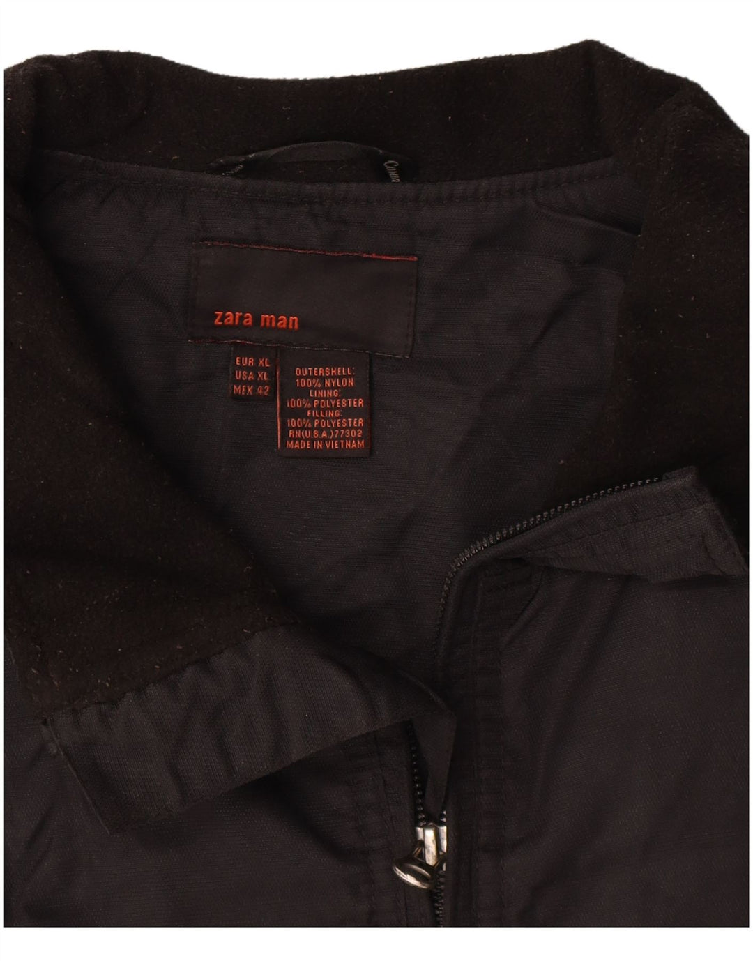 Męska kurtka bomberka Zara UK 42 XL z czarnego nylonu