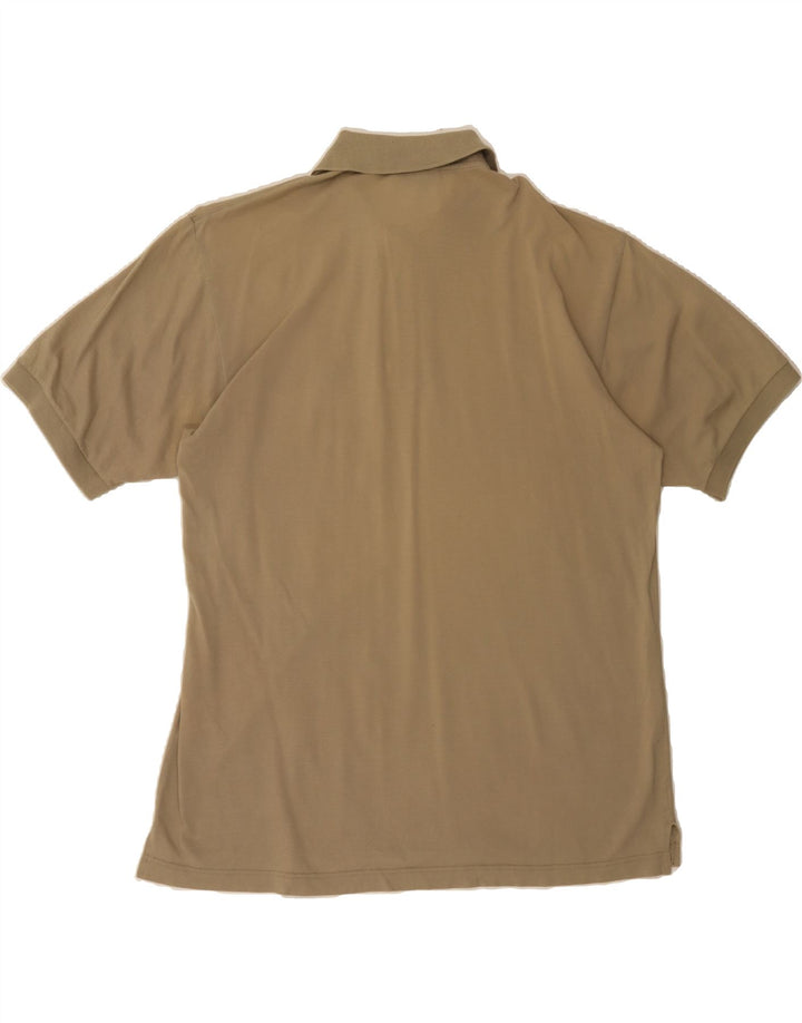 SERGIO TACCHINI Mens Polo Shirt IT 50 Medium Brown Vintage Sergio Tacchini and Second-Hand Sergio Tacchini from Messina Hembry 