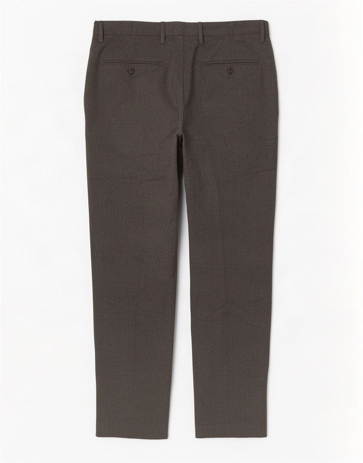 Marks & Spencer Męskie spodnie garniturowe slim fit W34 L31 Szary poliester
