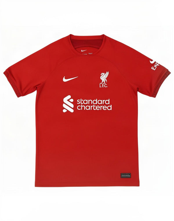 Chłopięcy T-shirt z grafiką Nike Liverpool na 12-13 lat, duży, czerwony poliester