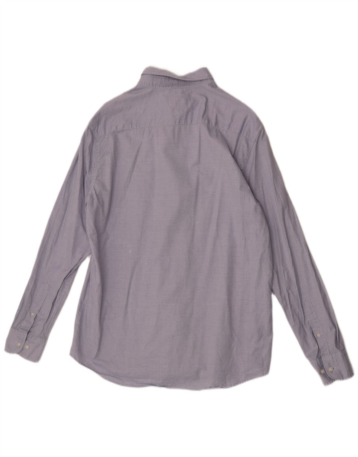 Koszula męska Massimo Dutti XL, niebieska, bawełniana