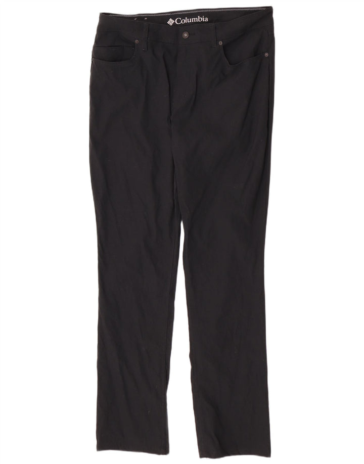 Męskie spodnie codzienne Columbia Regular W34 L32 Czarny nylon