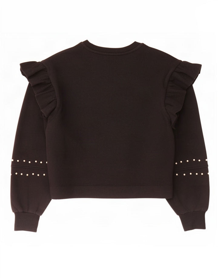 Damski sweter Zara UK 12, średni czarny poliester