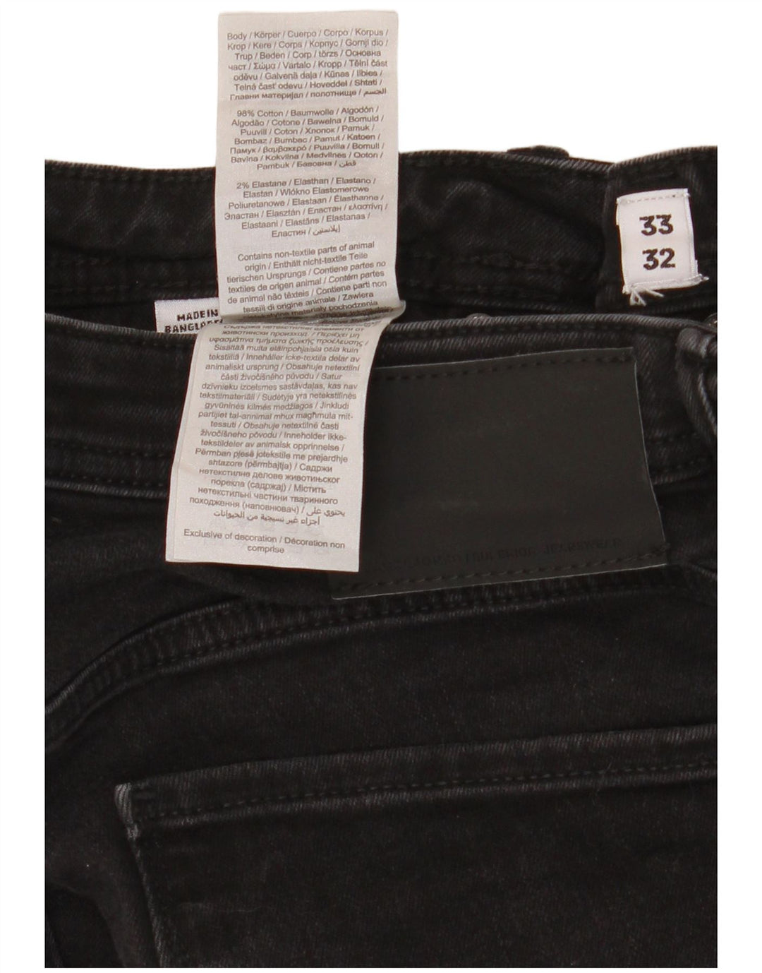 Męskie jeansy Jack & Jones GLENN Slim W33 L32 Czarne bawełniane