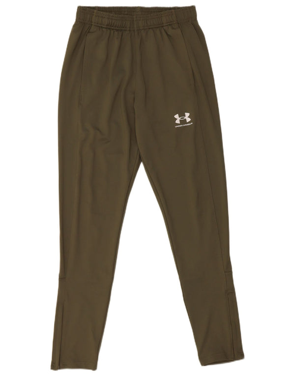 Męskie spodnie dresowe Under Armour, małe, khaki, poliestrowe