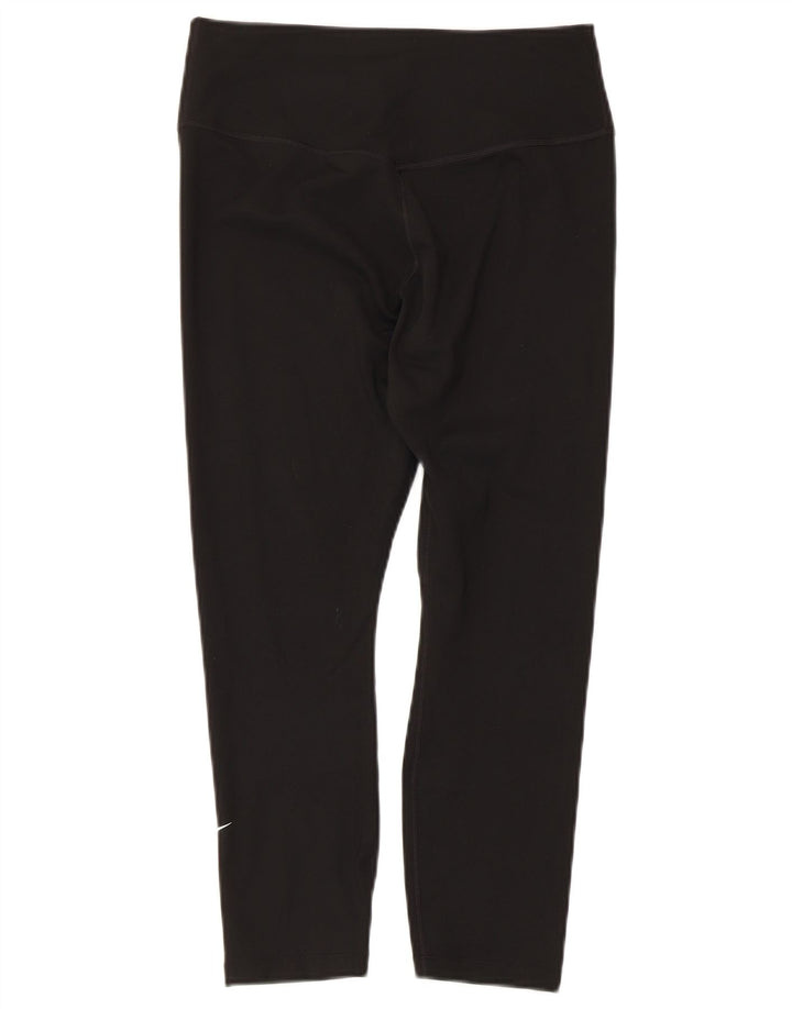 Damskie legginsy Nike Dri Fit Capri UK 12, średnie czarne