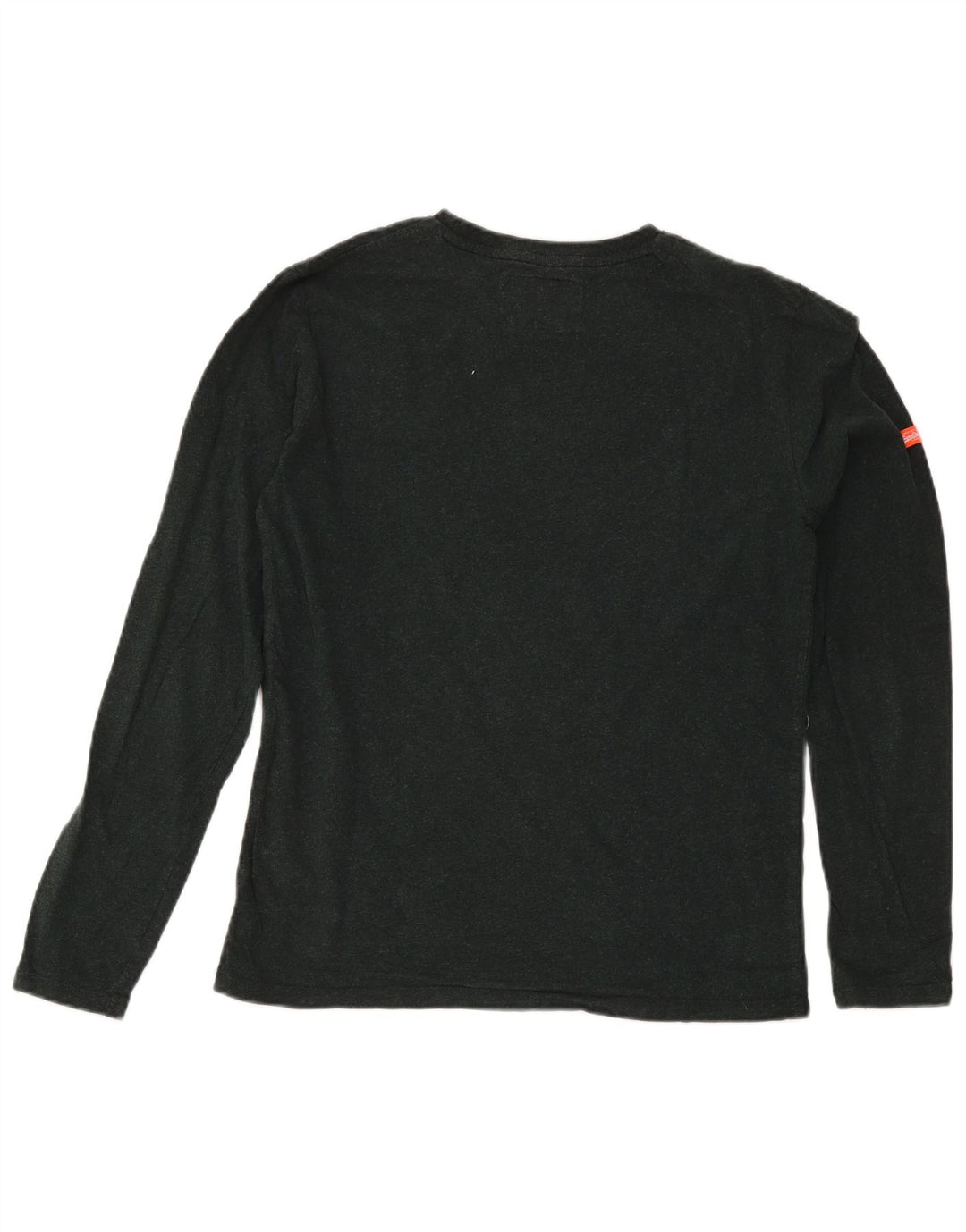 Męski top Superdry z długim rękawem, średniozielony, bawełniany
