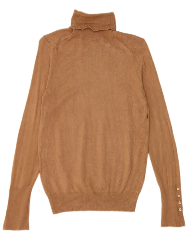 Damski sweter z golfem Zara UK 10 Small Brown Wiskoza