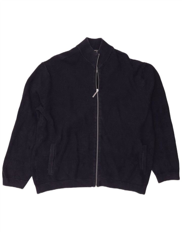 Męski sweter rozpinany Blue Harbor 3XL, granatowa, bawełniana