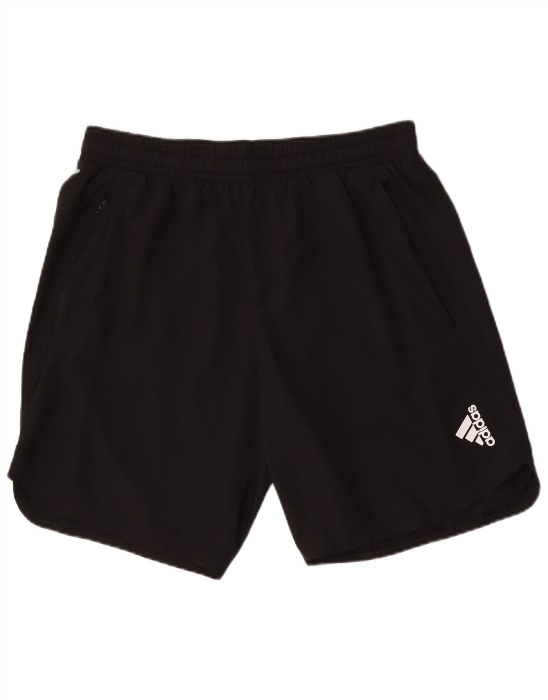 Męskie spodenki sportowe ADIDAS, duże, czarne, poliestrowe
